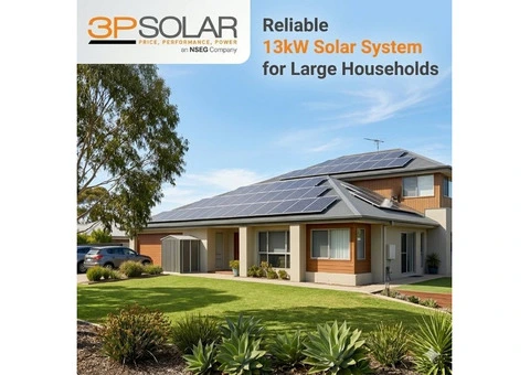 Reliable 13kW Solar System for Large Households