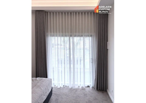 Stylish Blockout and Sheer Curtains – Adelaide Custom Blinds