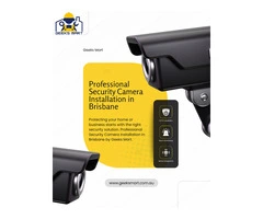 Professional Security Camera Installation in Brisbane | Geeks Mart
