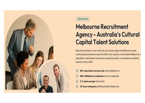 Trusted Recruitment Agency in Melbourne for Hiring