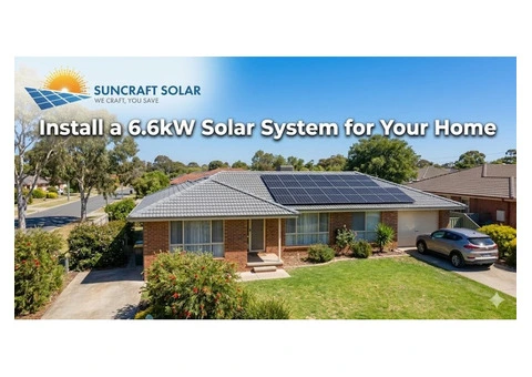 Install a 6.6kW Solar System for Your Home