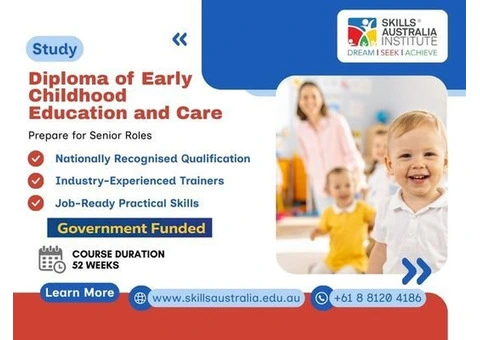 Apply Now for Diploma in Early Childhood Education in Adelaide SA