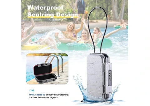 Portable Safe Box with Code, [Waterproof & Anti-Theft]Travel Safe - 2/3