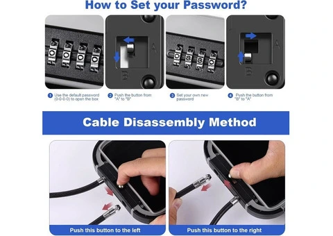 Portable Safe Box with Code, [Waterproof & Anti-Theft]Travel Safe - 3/3