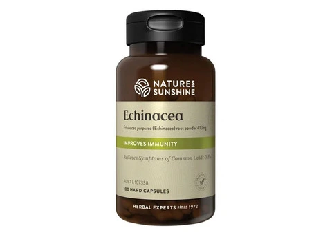 Boost Immunity & Daily Wellness with Nature’s Sunshine Echinacea 410 mg Capsules