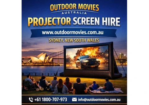 Projector Screen Hire for Outdoor Events Across Australia Made Easy