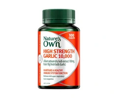 Looking for Natural Heart & Immune Support? Try Nature’s Own High Strength Garlic 10,000 Tablets