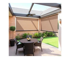 Alfresco living, perfected with custom patio blinds!