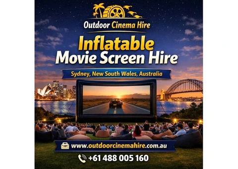 Affordable Inflatable Movie Screen Hire for Backyard Cinema Nights