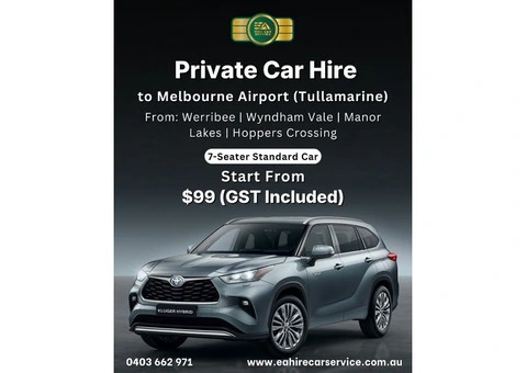 Melbourne Airport Transfer – Private Car Hire Tullamarine - 3/5