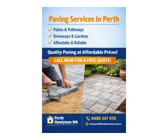 Paving Services in Perth- Quality Craftmanship at Affordable Rates