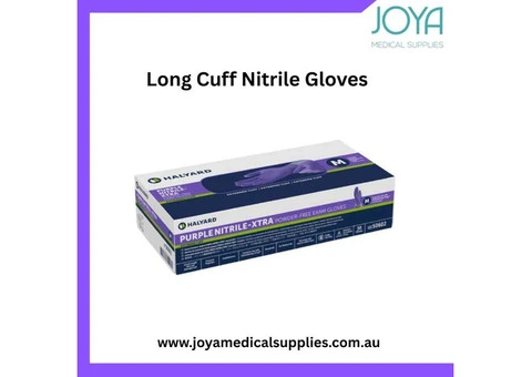 Buy Long Cuff Nitrile Gloves in Australia - Joya Medical Supplies