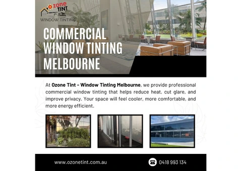 Commercial window tinting Melbourne