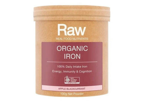Buy Real Food Nutrients Organic Iron Powder Online