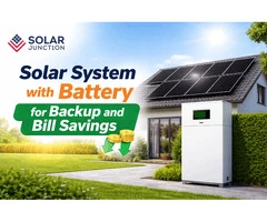 Solar System with Battery for Backup and Bill Savings  