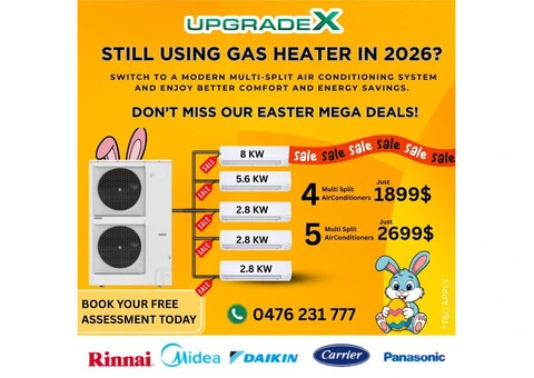 Upgrade Your Home Comfort – Easter Mega Deals on Multi-Split Air Conditioning!