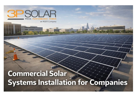 Commercial Solar Systems Installation for Companies
