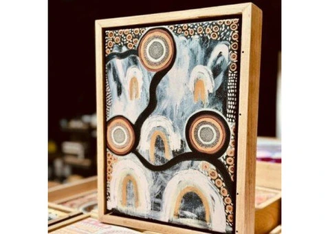Aboriginal Wall Art with Cultural Design and Style - 2/2