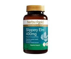 Natural Digestive Support with Slippery Elm Capsules