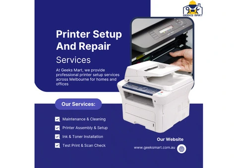 Expert Printer Setup Services in Melbourne | Geeks Mart