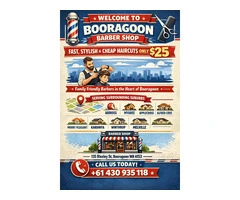 Affordable Family Barber Shop in Booragoon – Haircuts Only $25
