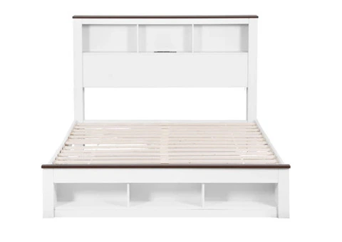 Cream Bed Frame Double – Stylish and Comfortable Bedroom Furniture - 2/3