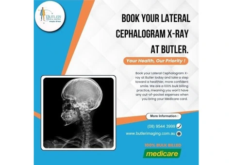 Book a Lateral Cephalogram at Butler Medical Imaging. (08) 9544 3999