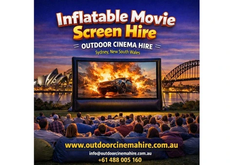 Inflatable Movie Screen Hire for Backyard Nights and Local Events