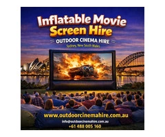Inflatable Movie Screen Hire for Backyard Nights and Local Events