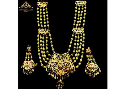 Elegant Rani Haar Gold Designs for Royal Bridal Looks