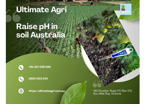 Raise pH in soil Australia