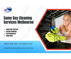 Same Day Cleaning Services Melbourne – Book Now