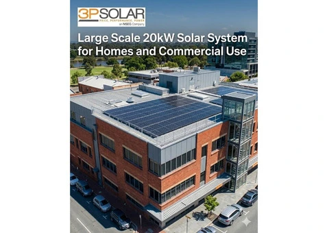 Large Scale 20kW Solar System for Homes and Commercial Use