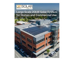 Large Scale 20kW Solar System for Homes and Commercial Use