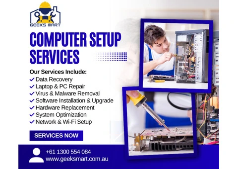 Top Computer Setup & Installation Services in Melbourne | Geeks Mart