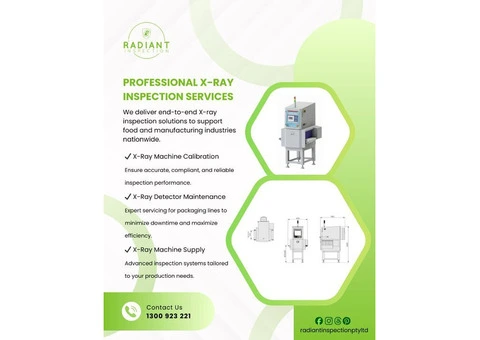 X-Ray machine calibration Australia | Radiant Inspection