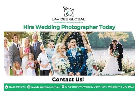 Hire Wedding Photographer Today – Limited Dates Available