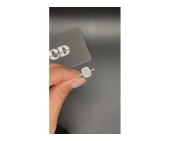 1Ct Emerald Halo Lab Grown Diamond Ring – 18K White Gold