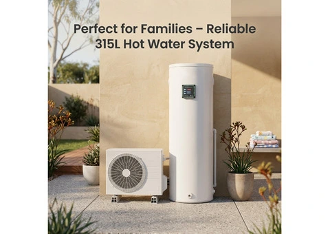 Perfect for Families – Reliable 315L Hot Water System