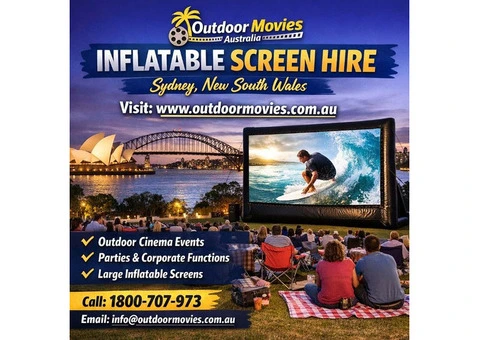Inflatable Screen Hire – Perfect for Outdoor Movie Nights & Events