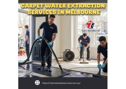 Carpet Water Extraction Services in Melbourne – Quick & Professional