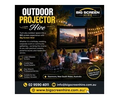 Outdoor Projector Hire for Backyard Movies, Parties and Community Events