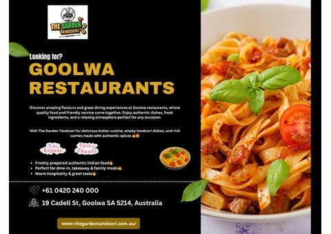 Goolwa restaurants – The Garden Tandoori