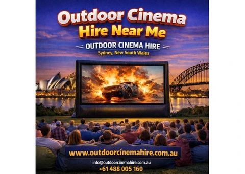 Outdoor Cinema Hire Near Me for Backyard Movies and Events