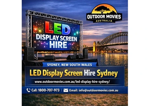 Led Display Screen Hire Sydney for Events | Outdoor Movies Australia