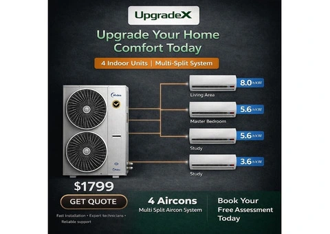 UpgradeX Multi-Split Aircon System – Complete Home Comfort Solution!