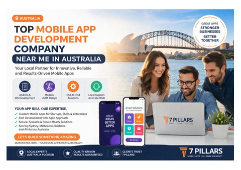 Top Mobile App Development Company Near Me in Australia for Custom Solutions