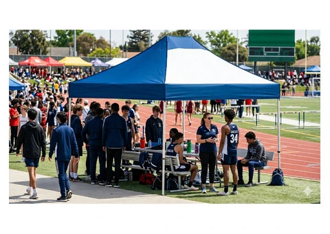 A Custom Pop-Up Canopy Relied on By Schools and Sports Clubs