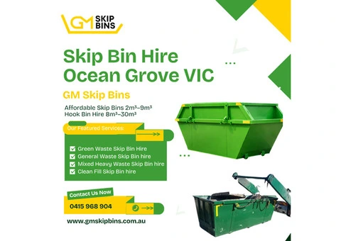Affordable Skip Bin Hire Ocean Grove VIC | Fast Delivery & Pickup