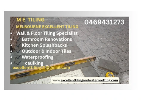 Experienced Tiler Available for Work – Melbourne